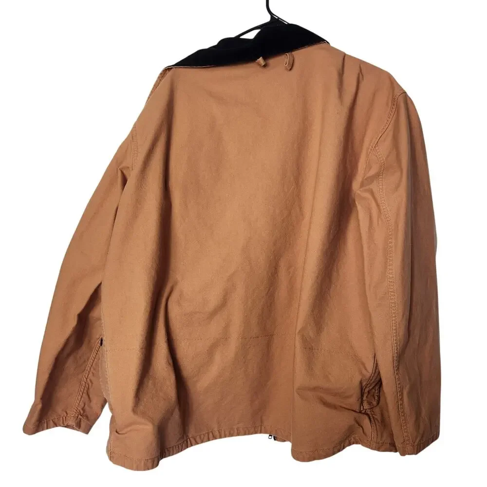 Levi's Tan Canvas Full Zip Collared Relaxed Modern Fit Skate Hunter's Jacket XXL